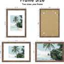 Hongkee 12x18 Picture Frame, Rustic Brown Wood Style, Wall Mounting