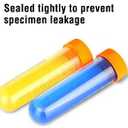 TEKEFT Primary Science Jumbo Test Tubes with Stand, Set of 10 Tubes, Ages 3+