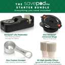 Savepod Coffee Pod Maker Lite Reusable Pod Maker Kit Includes Universal Ring, Stainless Steel Scoop, 50 Compostable Filters & Manual PodMaker for Keurig Coffee Maker, Easy Daily Coffee Refill