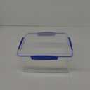 Sistema KLIP IT Food Storage Container, 5 L, Airtight & Stackable, BPA-Free, Clear with Blue Clips (169oz)