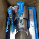 VEVOR 110V Commercial Ice Crusher 661LBS/H, ETL Approved 300W Electric Snow Cone Machine with Dual Blades, Stainless Steel Shaved Ice Machine with Safety On/Off Switch for Family, Restaurants, Bars (Blue)