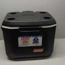 Coleman Xtreme 50qt Wheeled Cooler, Extra-Walled Insulation Keeps Ice up to 5 Days, Portable Rolling Hard Chiller (Black)