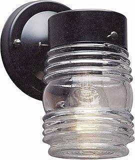 Volume Lighting V1522-5 1-Light Wall Lantern, Black