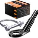 NICEDACK 12mm Universal Child Trailer Adapter for Dog, Bicycle Trailer Couplings (Black)