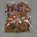 16 PCS Gingerbread Man Ornaments for Christmas Tree, Gingerbreads House Ornament, Christmas Tree Hanging Party Decor for Xmas Home Kitchen Holiday Decor