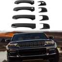 AUCERAMIC 4Pcs Gloss Black Door Handle Cover Exterior Handle Protection Fit for 2011-2021 Jeep Grand Cherokee for 2022 Jeep Grand Cherokee WK for 2011-2025 Dodge Durango with Smart Keyholes