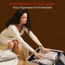 Vacbird Vacuum Bags for Travel with Rechargeable air Pump, 15 Pack Carryon Size Compression Packing Bags for Luggage and Suitcase, Space Saver for Clothes and Clothing Travel