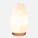 Himalayan Glow White Salt Crystal Lamp, Natural Salt Night Light, Hand Crafted Salt Lamps with Neem Wooden Base, Salts Lamp Bulb,(ETL Certified) Dimmer Switch | 5-7 LBS