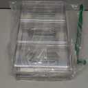 LARGER Compartment - Stackable Water Bottle Organizer Holder - for Stanley & Others' Large Tumbler - Clear Wine Rack, Cup Bottle Holder for Cabinet Home Countertop Fridge Pantry Shelf, 4 Tier Hold 12