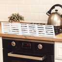 Child Proof Stove Guard Stainless Steel  2 Pack Adjustable 17 - 34 Stove Guard Heavy-Duty Heat-Resistant Child Safety Barrier that Protects from Burns and Scalds