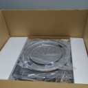 All-in-One Vintage Record Player High Fidelity Belt Drive Turntable for Vinyl Records Built-in 2 Tweeter and 2 Bass Stereo Speakers, Vinyl Player with MM Cartridge, Bluetooth, Aux-in, RCA, Auto Stop (Brown)