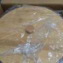 Canister Sets for Kitchen Counter with Wooden Bamboo Lids, Kitchen Canisters for Countertop, Stackable Steel Farmhouse Canisters for Potato Storage, Onion and Potato Storage Bins - Cream