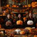 Yookeer 2 Pcs Fall Pumpkin Pillows, Corduroy 3D Simulated Pumpkin Throw 7'' and 11'' Soft Autumn Decorative Sofa Cushion for Thanksgiving Halloween Christmas Bedroom Home Decor(Brown)