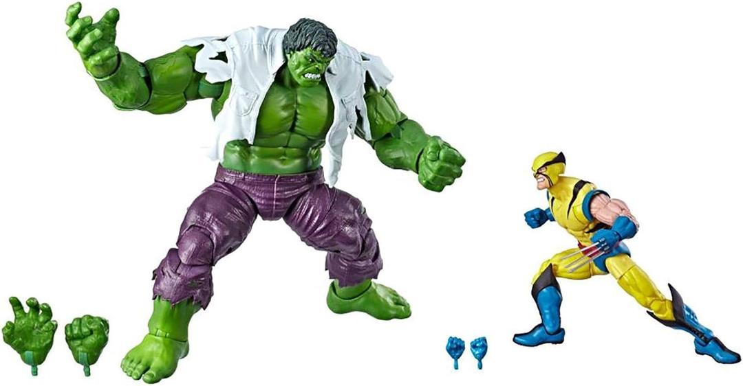 Marvel Legends 80th Anniversary Wolverine and Hulk 6-Inch Action Figures - Exclusive