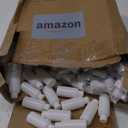 100 Pack 1 oz/30 ml Small Plastic Spray Bottles Fine Mist Mini Empty Travel Bottles with Pump Spray Cap Double Cap Liquid Containers for Essential Oils Cosmetic Perfume(White)