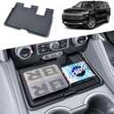 Center Console Organizer Compatible with 2021-2024 Chevy Tahoe/Suburban & GMC Yukon/YukonXL Interior Accessories, Hidden Compartment Cover Armrest Storage Tray(NOT for Denali or 2025 Models)