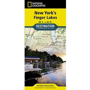 New York's Finger Lakes Map (National Geographic Destination Map)