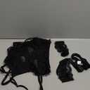 Avidlove Lingerie for Women Lace Corset and Panty Outfits Garter Lingerie Sets S (Black)