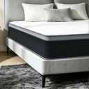 Queen Size Mattress in a Box, 10 Inch Queen Bed Mattress, 60x80 Inch Pocketed Coil Mattresses,Single Person PortableSoft Hotel-Grade