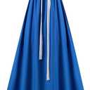 Spooktacular Creations Halloween Regency Dress Costume for Women, Bridgerton Dress Empire Waist Victorian Ball Gown (X-Large, Blue)