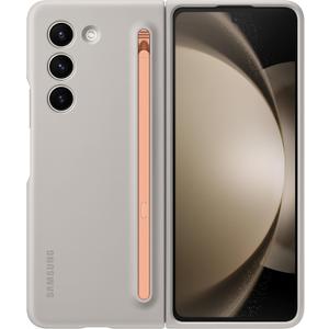 SAMSUNG Galaxy Z Fold5 Slim S Pen Phone Case with Built-In New Compact S Pen, Holder and Storage Slot for Pen, Vibrant Color Options, US Version, EF-OF94PCUEGUS, Sand