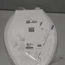 KOHLER 4636-RL-0 Cachet ReadyLatch Elongated Slow Close Toilet Seat, Soft Close Toilet Seat Quiet Lid, Contoured Grip-Tight Bumpers Installation Hardware, Apartment Essentials, White