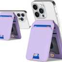 Cavor Compatible with Magsafe Wallet for Magnetic Wallet for iPhone 17/16 Pro Max/14 Pro/15/14 Plus/13/12 Mag Safe Card Holder,Phone Credit for iPhone 15/13/12,Purple