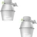 250W Equivalent Barn Light with 29W LED bulb Outdoor Dusk to Dawn Area and Flood Light with Photocell UL Listed LED Security Light for barn Garage Yard Warehouse 4000K 3300LM 120Vac Gray 2 Pack