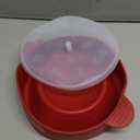 The Original Korcci Microwaveable Silicone Popcorn Popper, Microwave Popcorn Popper, Collapsible Microwave Popcorn Maker Bowl, No Oil Needed, Use In Microwave, Dishwasher Safe (Cherry) (2.3*9.3)