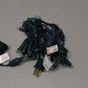 Novelty Lights 11 Feet 50 LED Warm White Christmas Mini Light String on Green Wire, 5mm Wide Angle Bulbs, Connectable, Indoor/Outdoor Decor, UL Listed