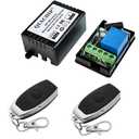 QIACHIP DC 12V 1CH 433Mhz RF Wireless Relay Remote Control Light Momentary Switch Transmitter with Receiver (1 Relay)