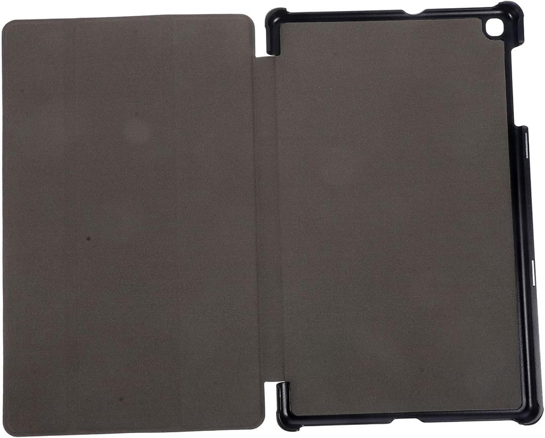 Mipcase Trifold Leather Cover for Tablet Pc Stylish Pu Leather Microfiber Interior Vertical Viewing Stand Full Access to Features Black