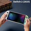 Slim Dock-Friendly Hard Shell Protective case for Switch 2 (2025), White, Compatible with Joy-con, Anti-Fingerprint, Precise Cutouts, Travel-Friendly
