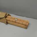 LazBlinds No Tools No Drill Cordless Bamboo Roman Shades, Light Filtering Window Treatment, Roll Up Bamboo Blinds for Windows 46'' W x 64'' H, Brown