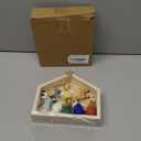 DN DECONATION Nativity Figurines Set, 11Pcs Resin Holy Family Scene - Colorful Mini Christmas Nativity Decor for Christmas Indoor Tabletop, Shelf, and Home Holiday Display