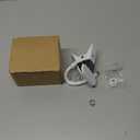 Holicfun Clip Mount for Ring, Blink, Eufy, Google Nest, Wyze, and Arlo Indoor Outdoor Cameras, 15cm Gooseneck Arm, Flexible Adjustment, Strong Clamp, White