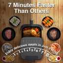 Veken Air Fryer, 6qt with 13-in-1 Functions, No Flipping, Clear Windows, Advanced AirFryer for Healthy, Fast & Efficient Air Frying, Grey, 6.5 Qt