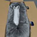 Bedsure Heated Blanket Throw Blanket - Fast Heating Electric Blanket, Soft Flannel Heated Throw with 4 Time Settings, 6 Heating Settings, Warm Gifts for Grandma & Grandpa & Seniors (50x60, Grey)