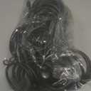 Curtain Ring Metal 2.0 inch Inner Diameter with Eyelets fit up 1.5 inch Rod (Black-42PCS)