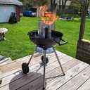 Charcoal Chimney, Charcoal Chimney Starter Coal Burner,Grill Chimney Charcoal Starter Tools Set of 4 Pieces Include Fire Gloves, BBQ Fan Air Blower, Charcoal Scoop for Grill Fireplace Accessories