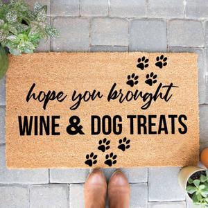 Funny Coir Welcome Mat - 30 x 18 inch, Non-Slip Outdoor Coir Doormat with PVC Back