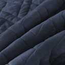 HORIMOTE HOME Quilt Set King Size Navy Blue, Classic Geometric Diamond Stitched Pattern, Ultra Soft Lightweight Bedspread Coverlet for All Season 3 Pieces(1 Quilt and 2 Pillow Shams)