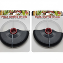 Pizza Cutter slicer with Wheel retractable blade guard for safety by Gwen 2 Pack