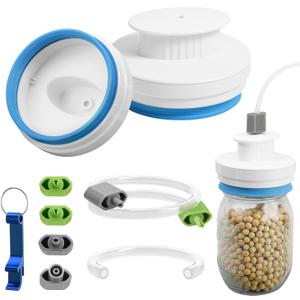 Mason Jar Sealer kit for FoodSaver Vacuum Sealer, Regular and Wide Mouth Mason Jar Vacuum Sealer Kit with Accessory Hose, Jar Sealer Attachment Compatible with All FoodSaver Vacuum Sealers Mason Jar Sealer kit for FoodSaver Vacuum Sealer, Regular and Wide Mouth Mason Jar Vacuum Sealer Kit with Accessory Hose, Jar Sealer Attachment Compatible with All FoodSaver Vacuum Sealers