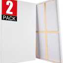2 Pack 30x40 Canvas Stretched Canvases for Painting
Large Canvas for Painting, White Painting Canvases for Acrylic, Oil, Tempera, Watercolor or Other Paints (2Pack)