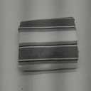 2 Piece Multi Color Stripe Pillow Cases Soft Faux Linen Square Decorative Throw Cushion Cover with Hidden Zipper for Sofa Bed Grey Brown Black White Mixed 20" x 20"