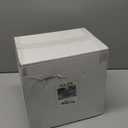 PULOTE 100PCS Blue Plastic Plates - Disposable Light Blue Include 50 Dinner & 50 Dessert/Salad Plates for Party, Wedding & Easter