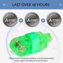 3 x 50Pcs Finger Lights, Green Finger Flashlights for Kids, Glow in the Dark Party Favors Bulks - LED Rave Laser Toys for Easter Back to School Classroom Prizes Halloween Christmas