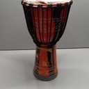 TAOSKNE Djembe Drum, Bongo Congo, African Drum, 10 inch professional hand drum - Not Made In China (Red elephant)