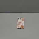 Magnetic for iPhone 15 Case Cute Blossom Floral Flowers Phone Case, Shockproof Slim TPU and Hard PC Protective Phone Cover Compatible with MagSafe Designed for Women Girls (Beige)